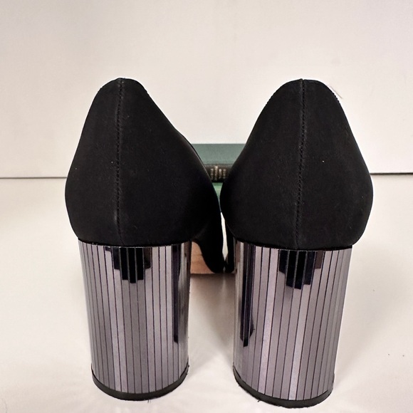 Vintage Sesto Meucci Black Pumps with Mirrored Heels – Rare & Striking - Picture 2 of 6